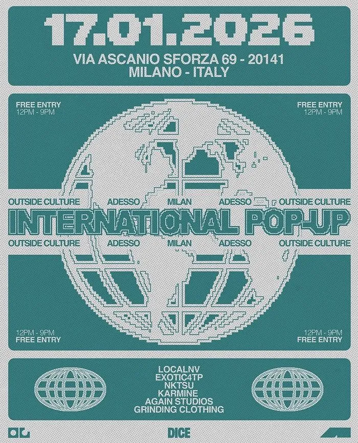 Cartel oficial Adesso x Outside Culture Magazine