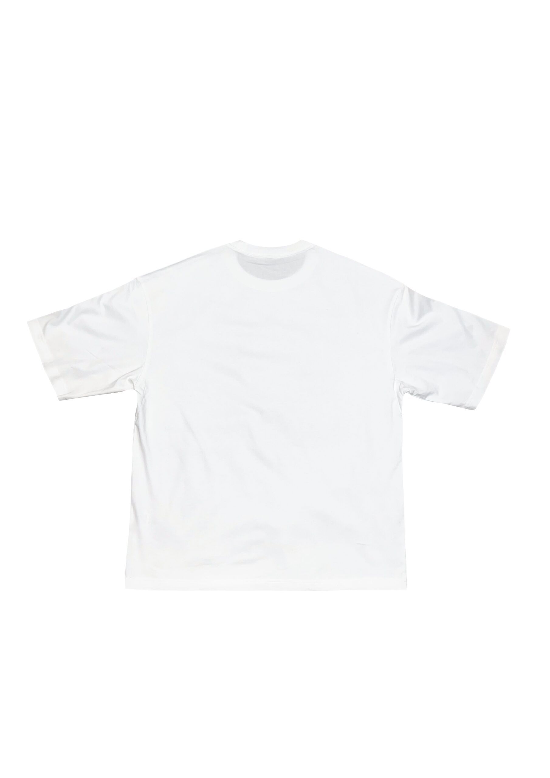 Camiseta blanca de manga corta oversize localnv