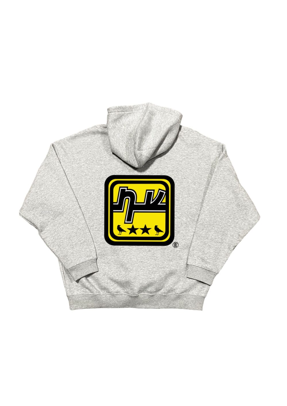 Sudadera gris con capucha localnv 010DROP