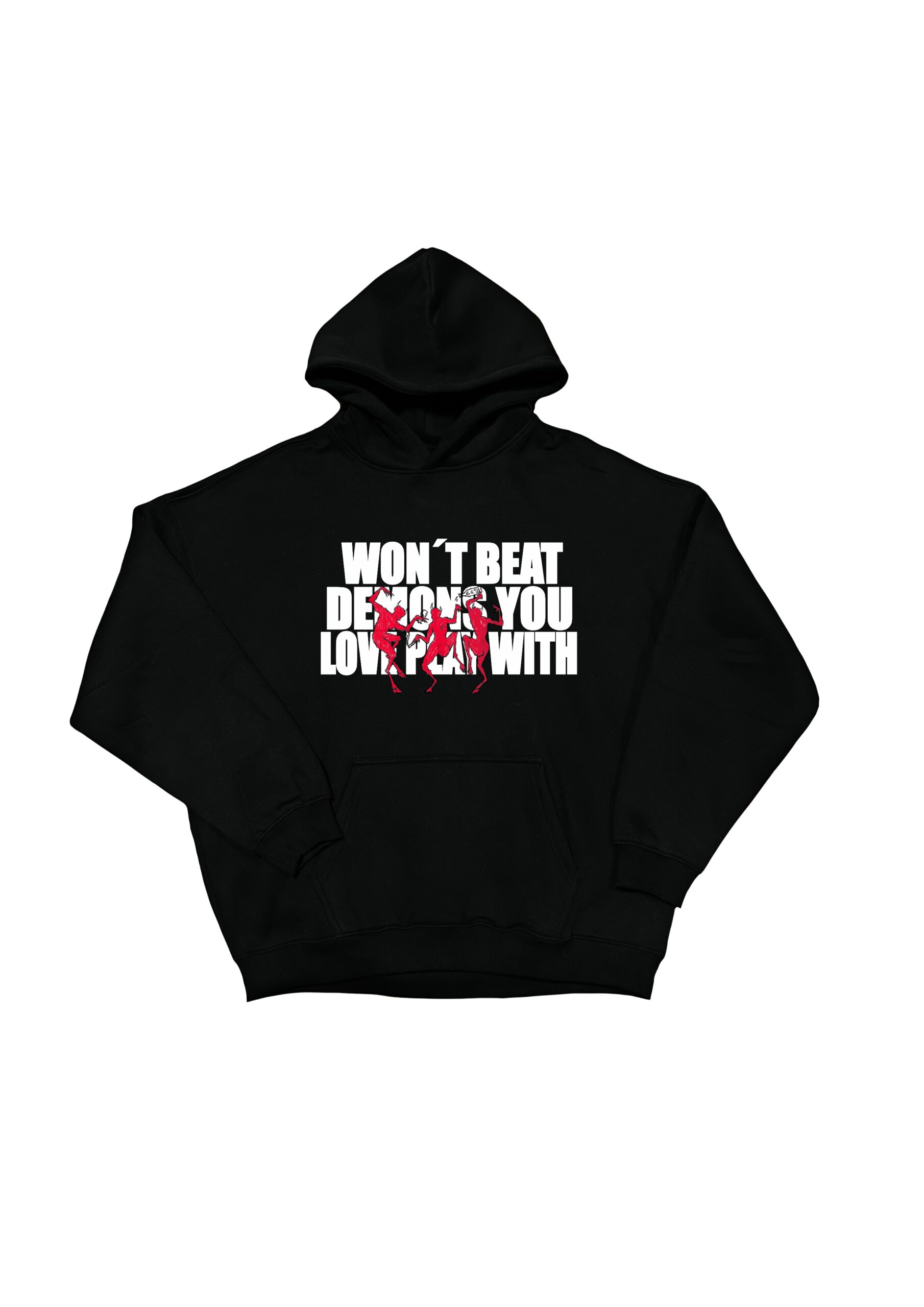 Sudadera negra con capucha localnv 010DROP