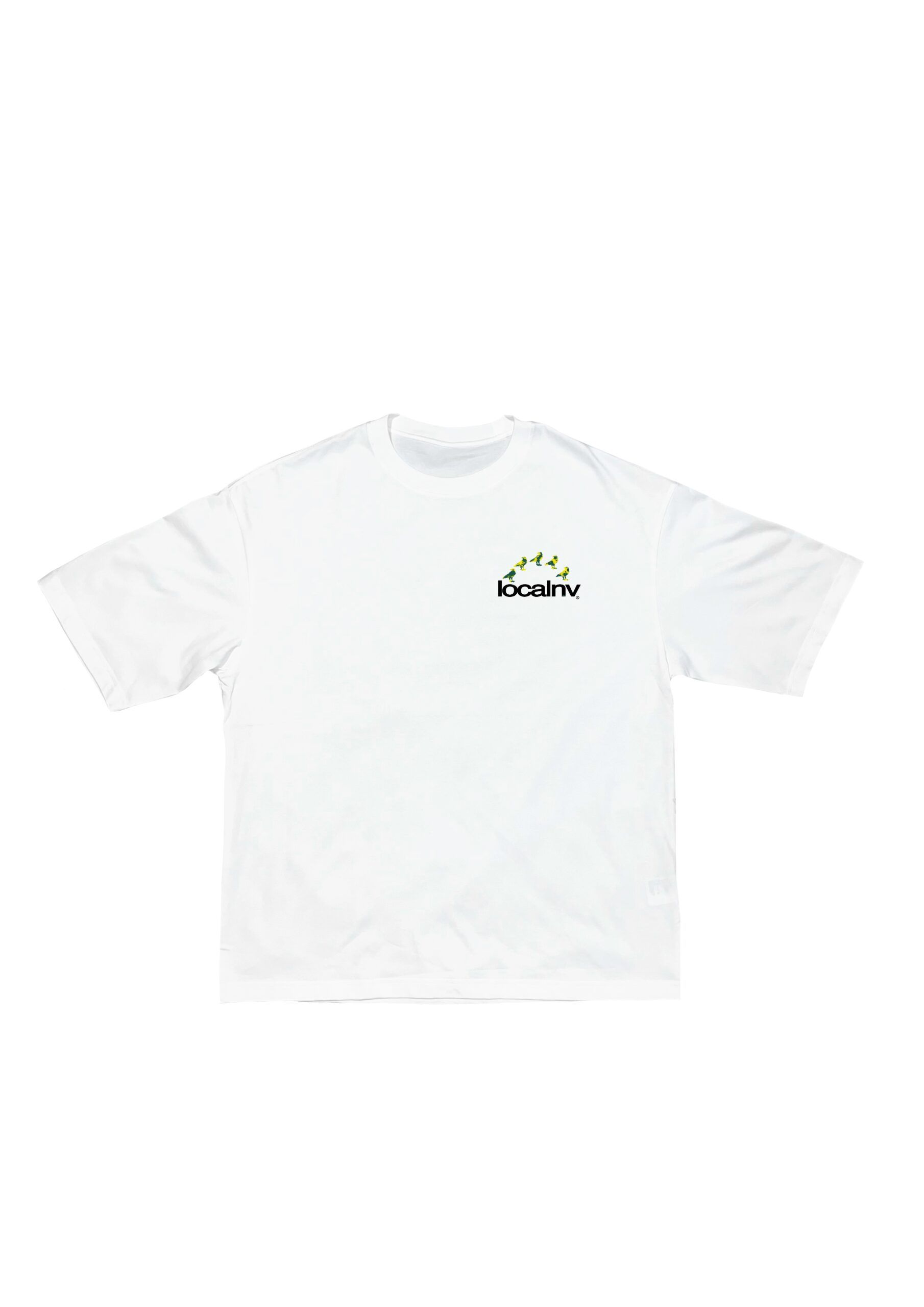 011DROP YELLOW RAVEN CAMISETA BLANCA - Imagen 2