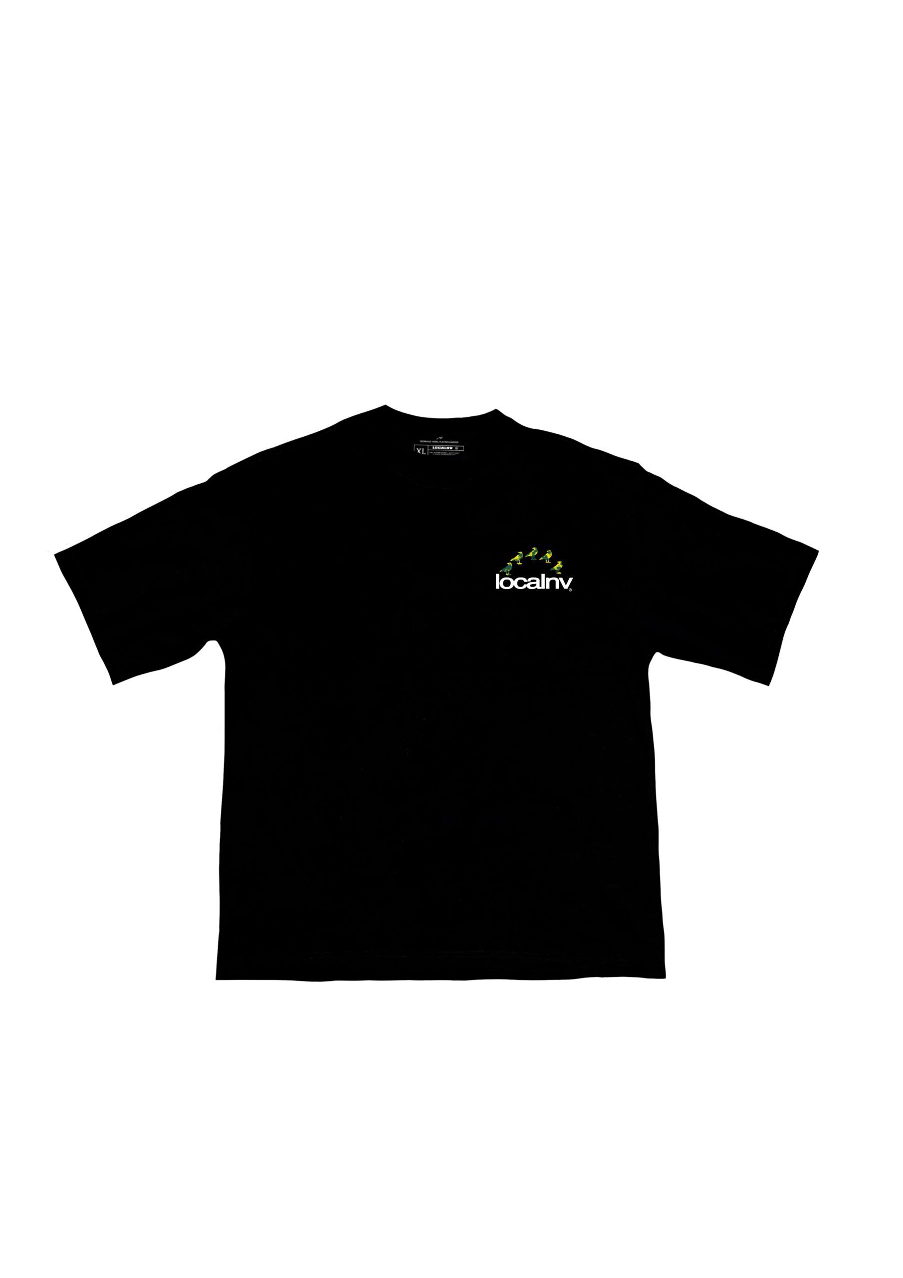 011DROP YELLOW RAVEN CAMISETA NEGRA - Imagen 2