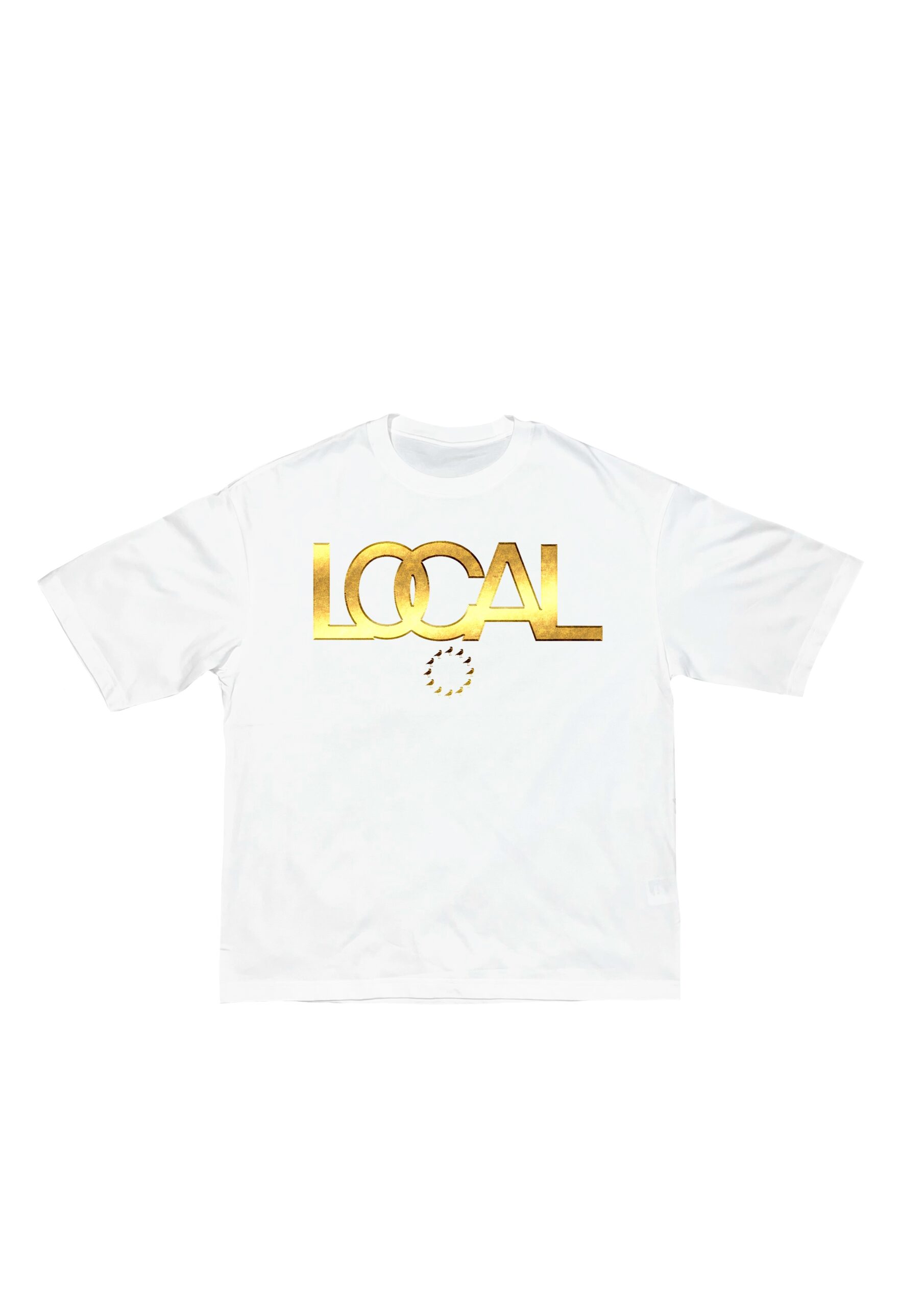 010DROP Golden Camiseta Blanca, LOCALNV