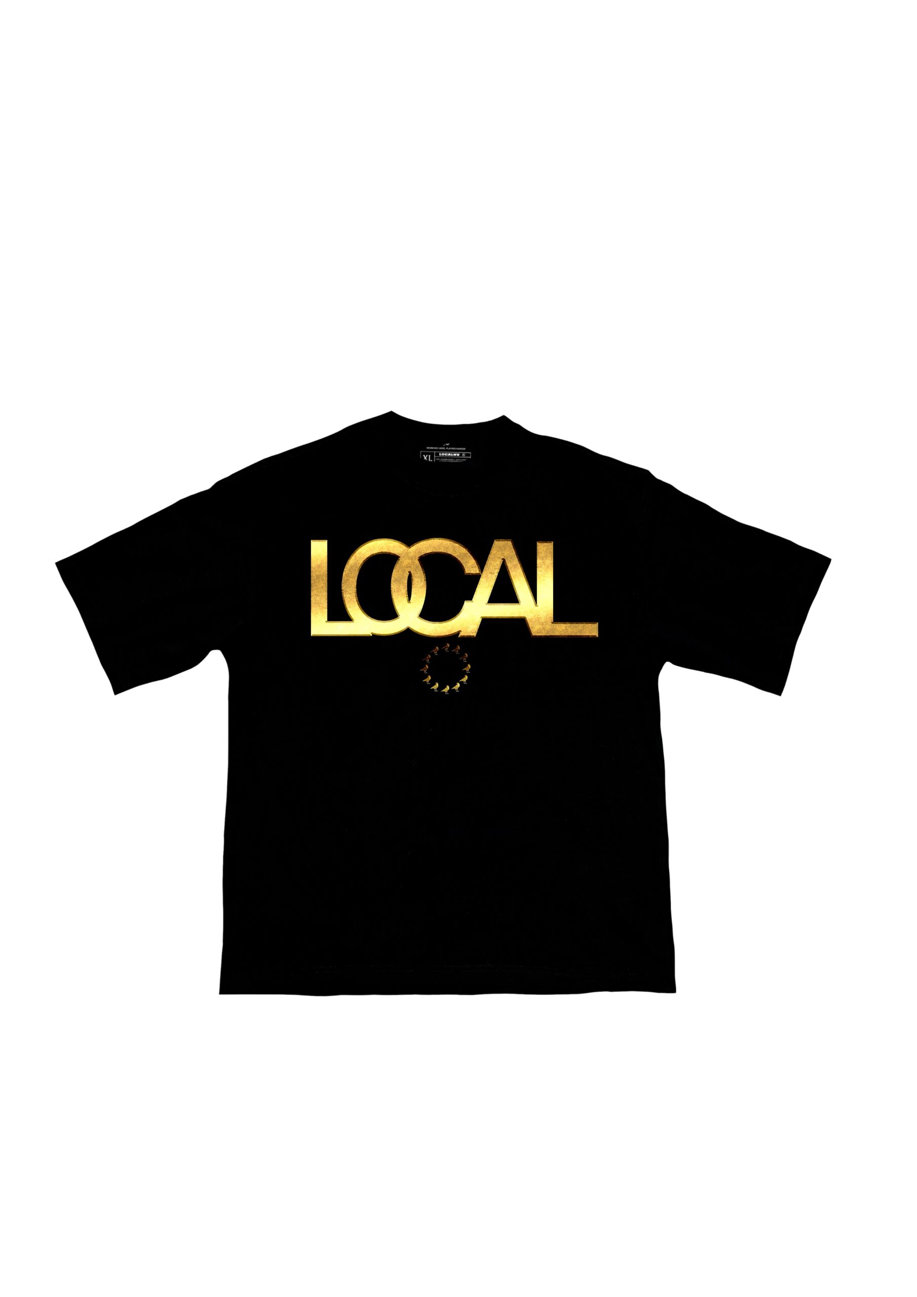 010DROP Golden Camiseta Negra, LOCALNV