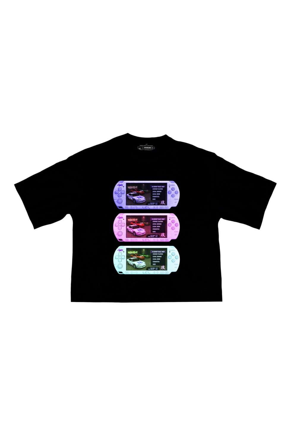 012DROP PSP Camiseta Negra Cropped, LOCALNV