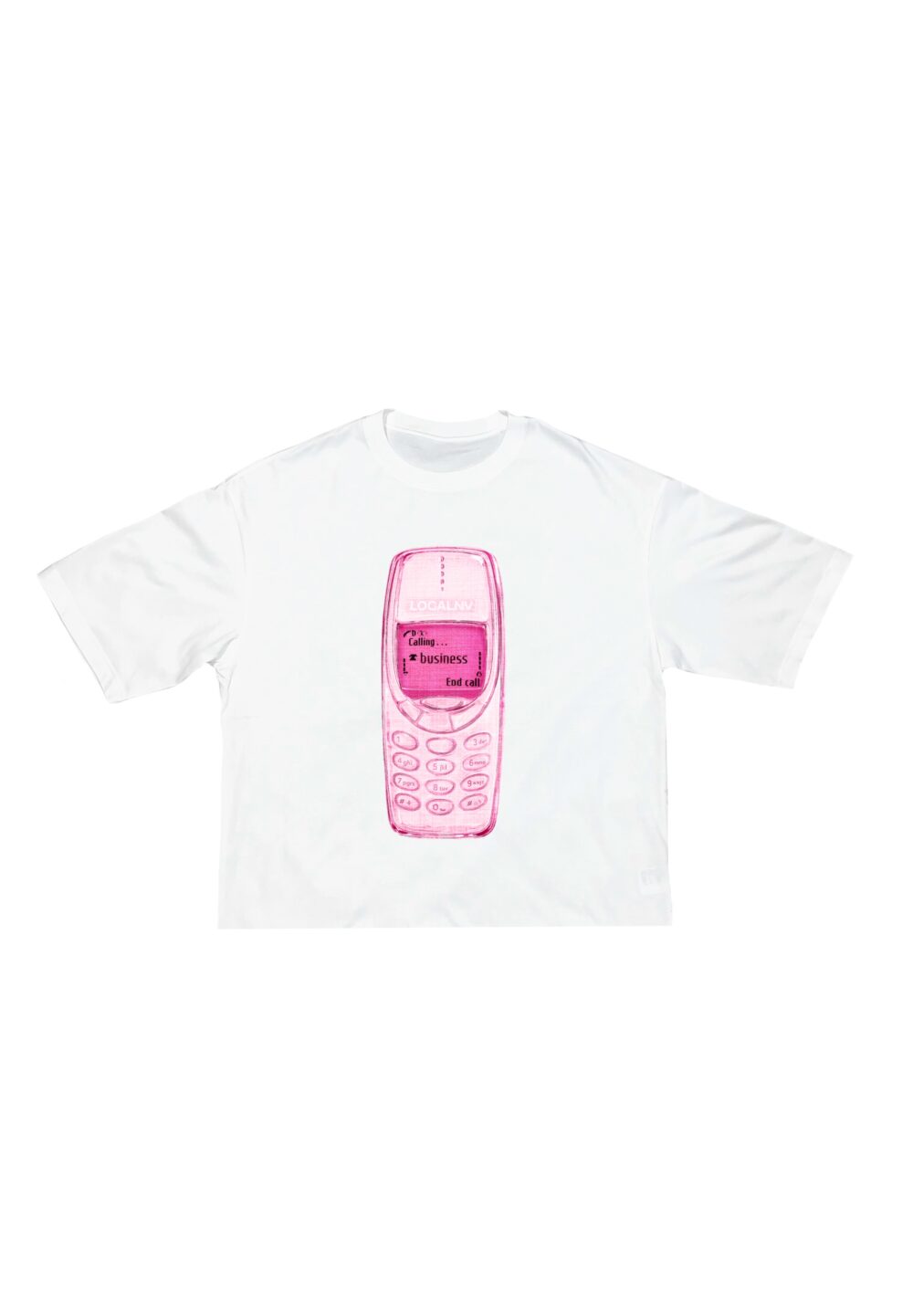 012DROP Nokia Camiseta Blanca Cropped, LOCALNV