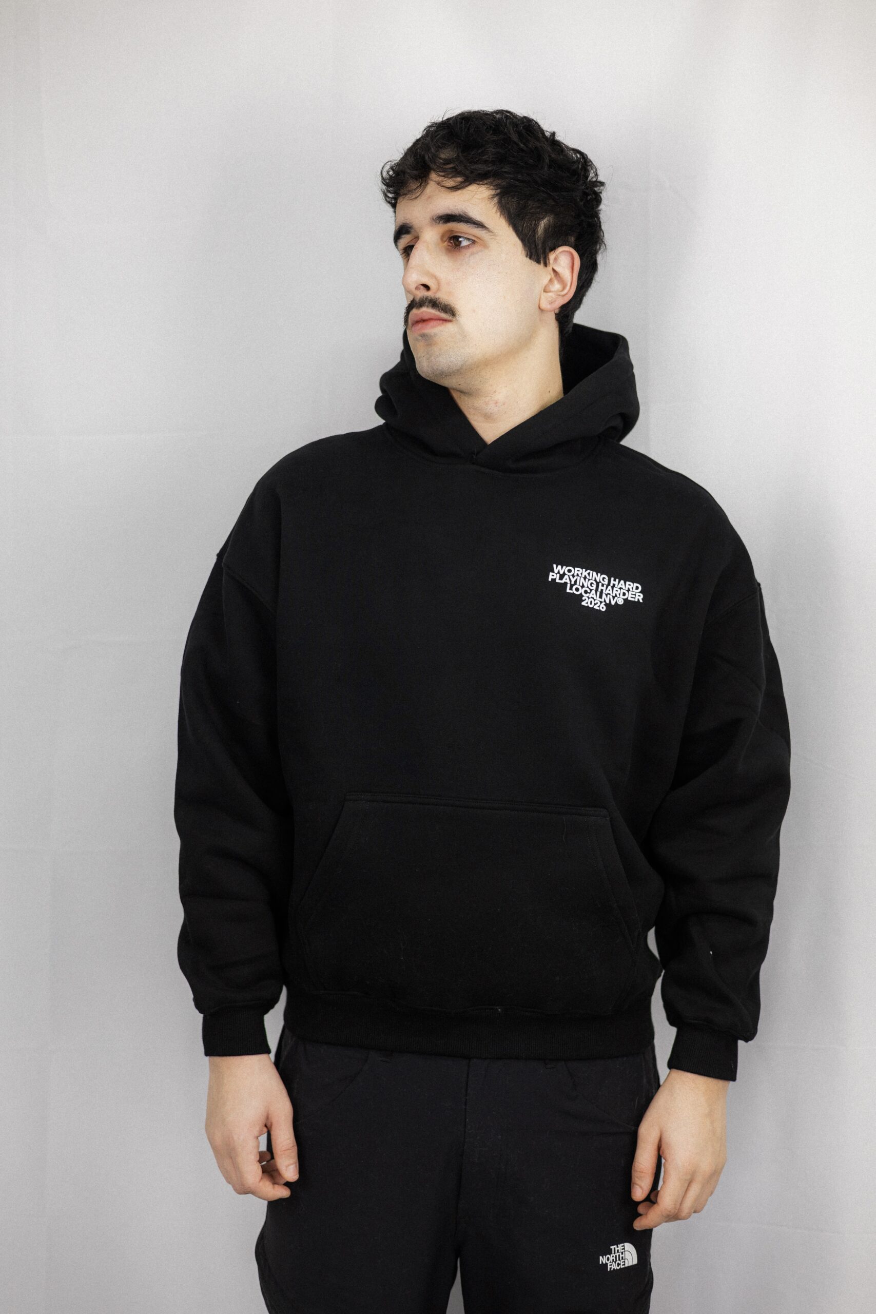 012DROP TOTE BAG SUDADERA NEGRA - Imagen 3