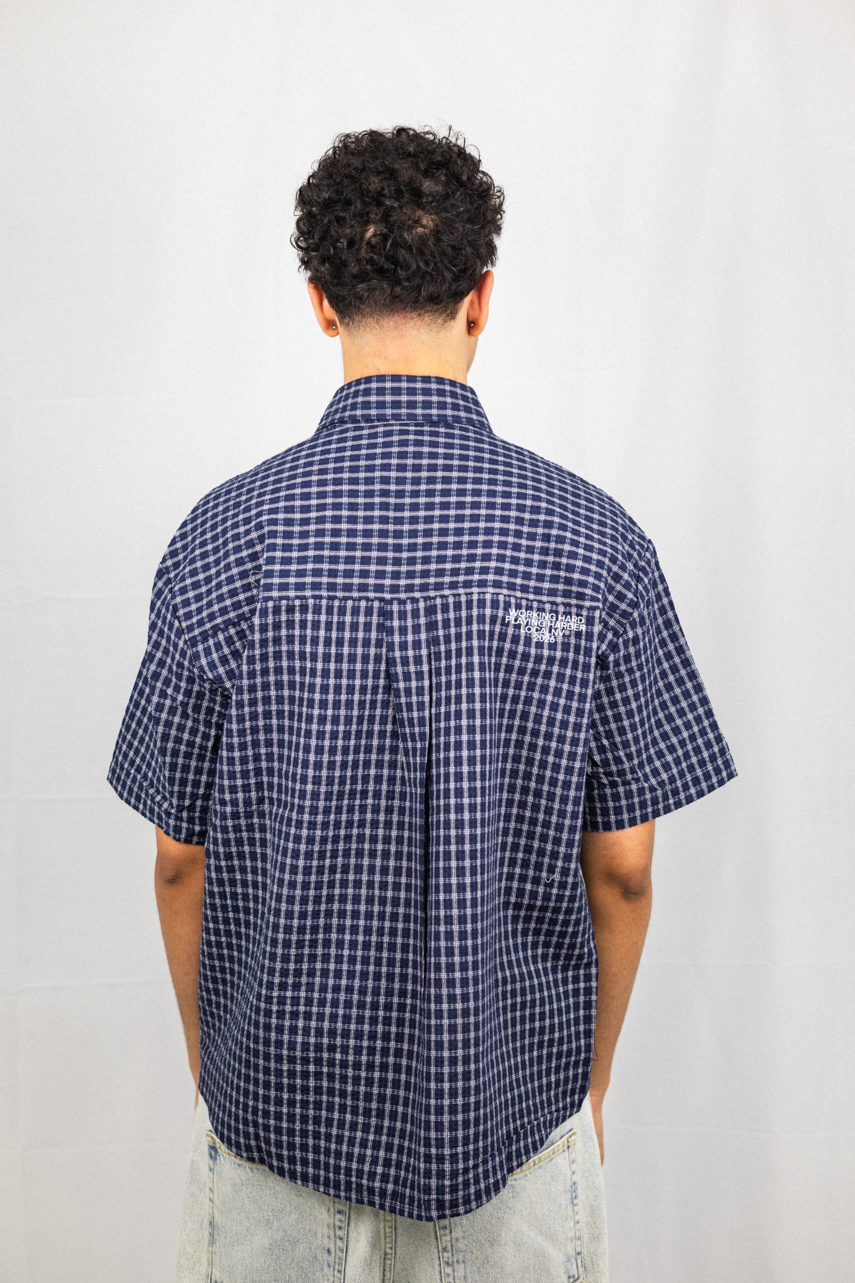 012DROP CHECK CAMISA AZUL - Imagen 4