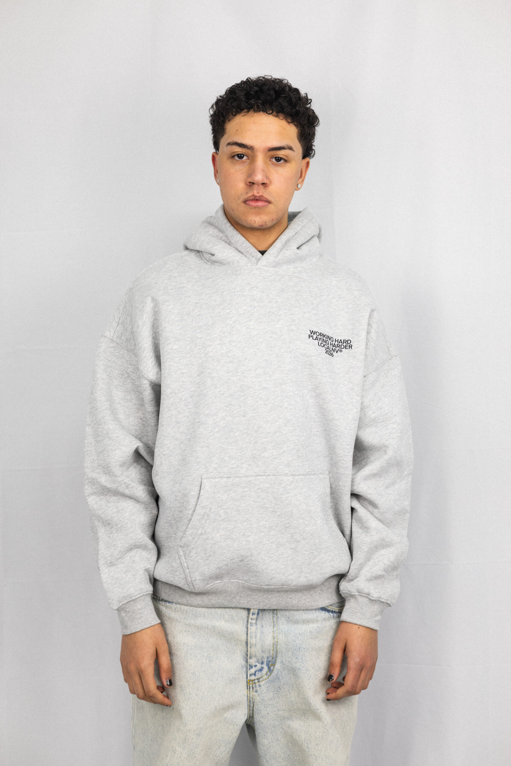 012DROP TOTE BAG SUDADERA GRIS - Imagen 3