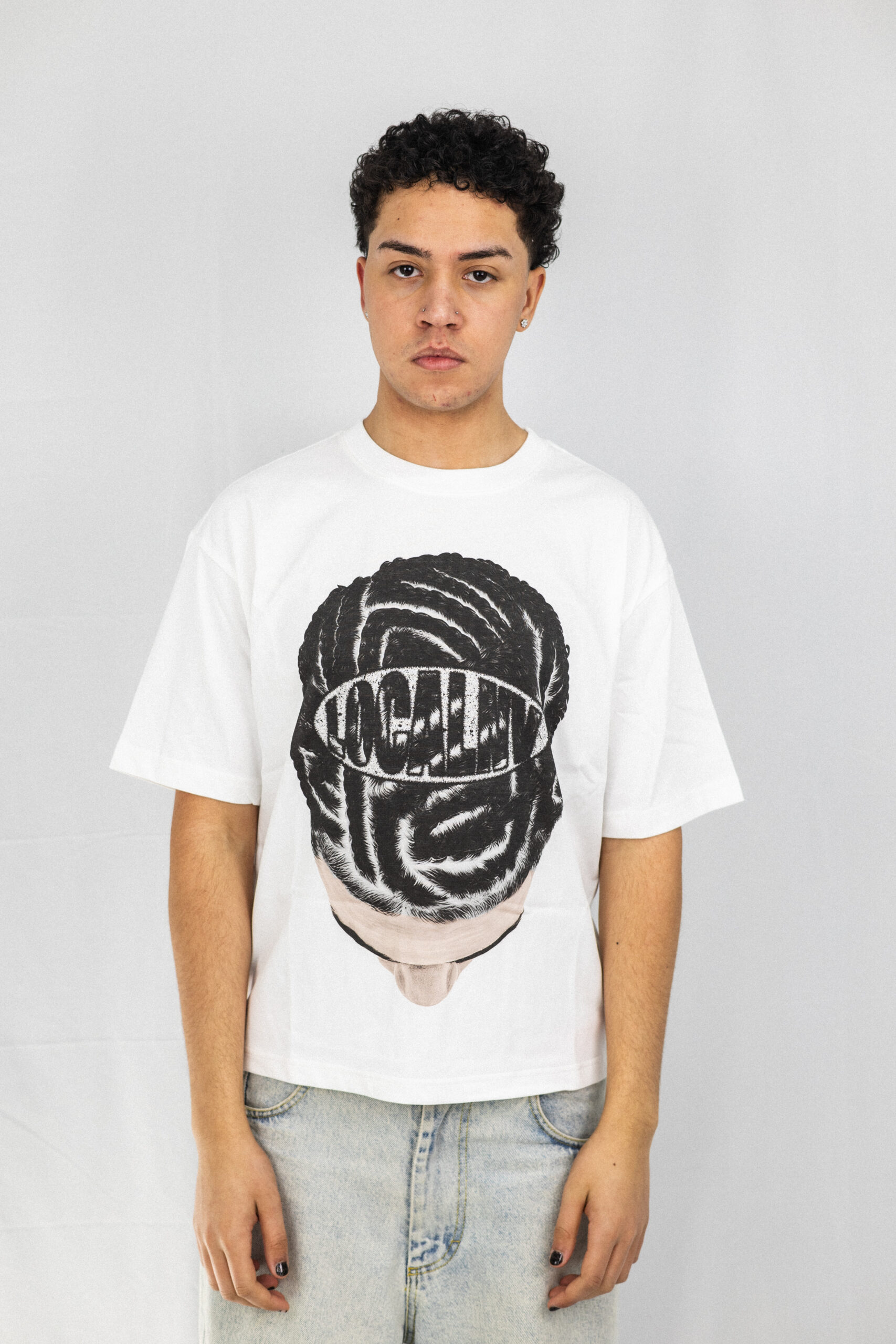 012DROP RASTAS CAMISETA BLANCA CROPPED - Imagen 3