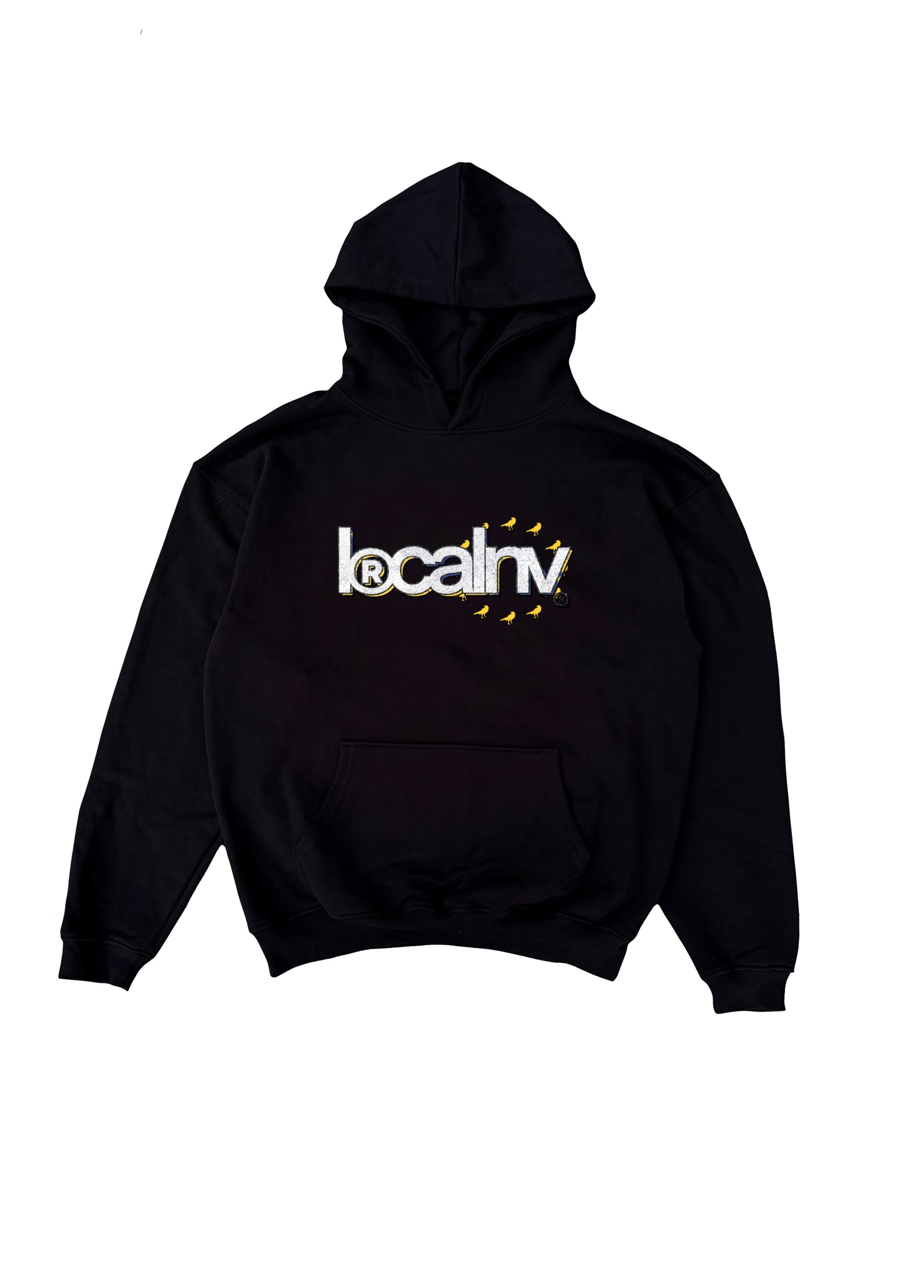 013DROP WORDMARK SUDADERA NEGRA