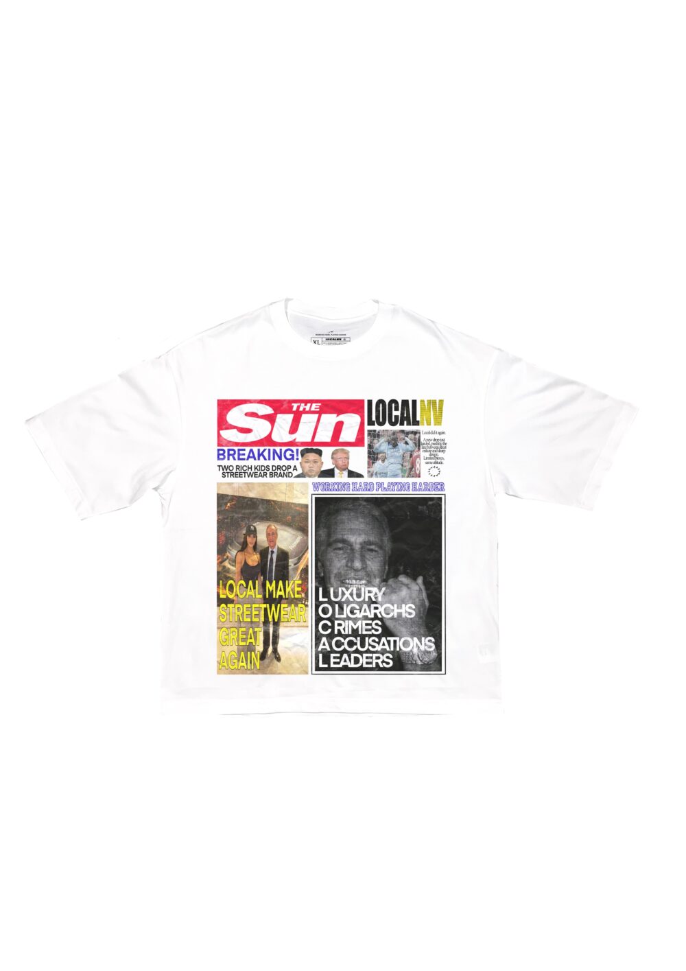 013DROP THE SUN CAMISETA BLANCA CROPPED