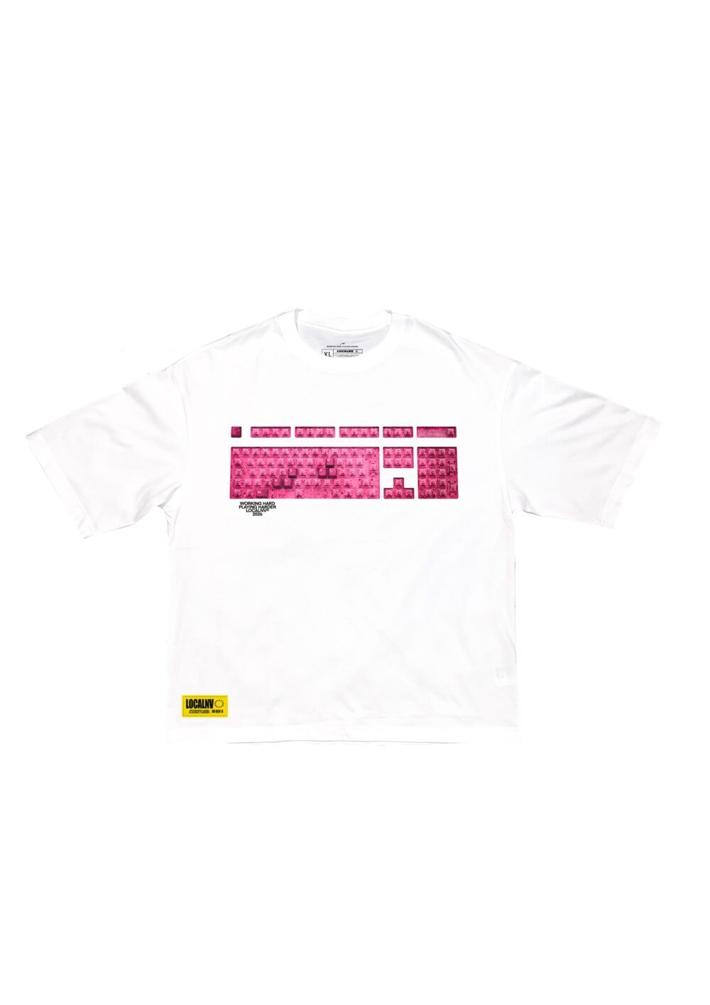 013DROP IBM KEYBOARD CAMISETA BLANCA
