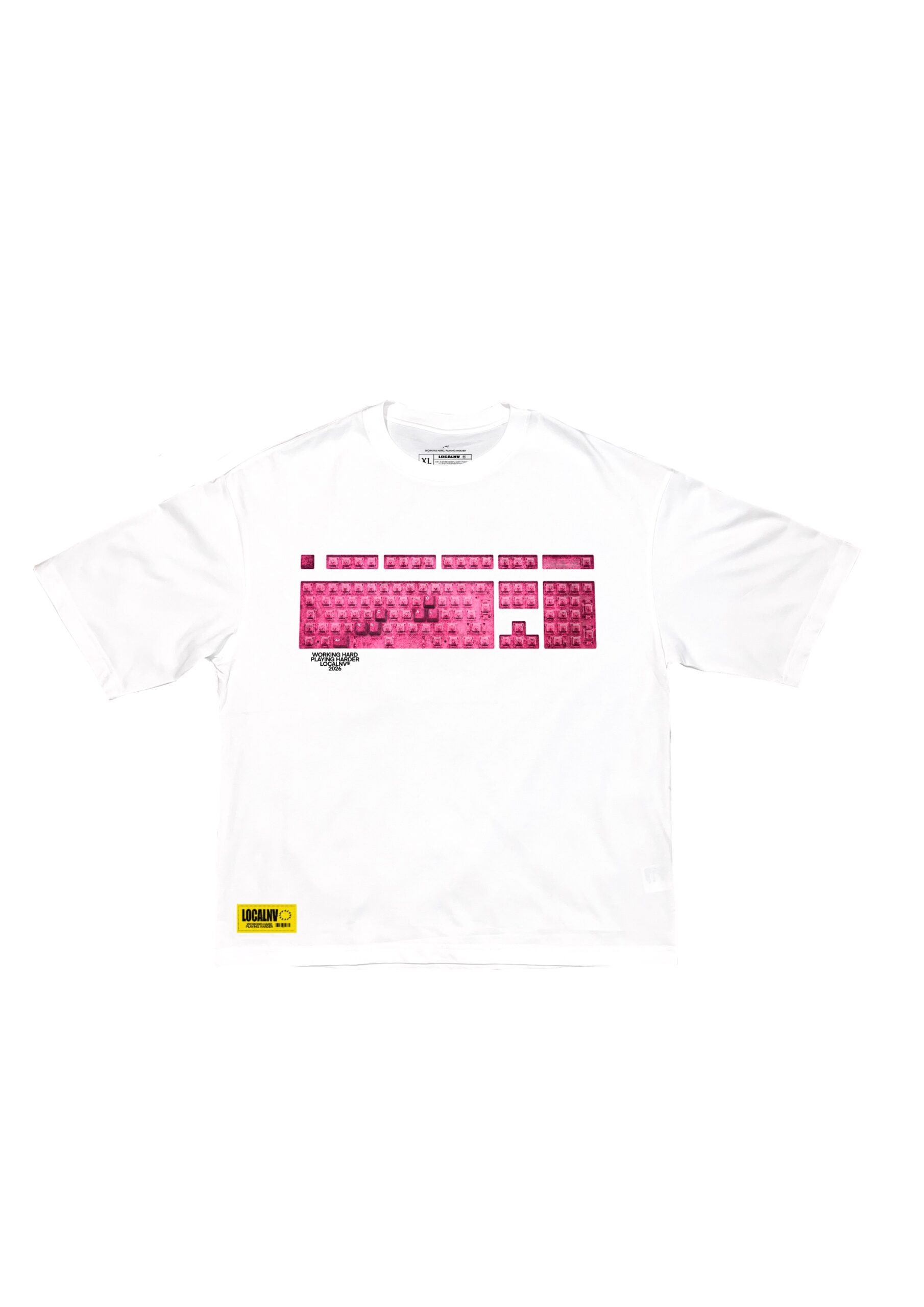 013DROP IBM KEYBOARD CAMISETA BLANCA