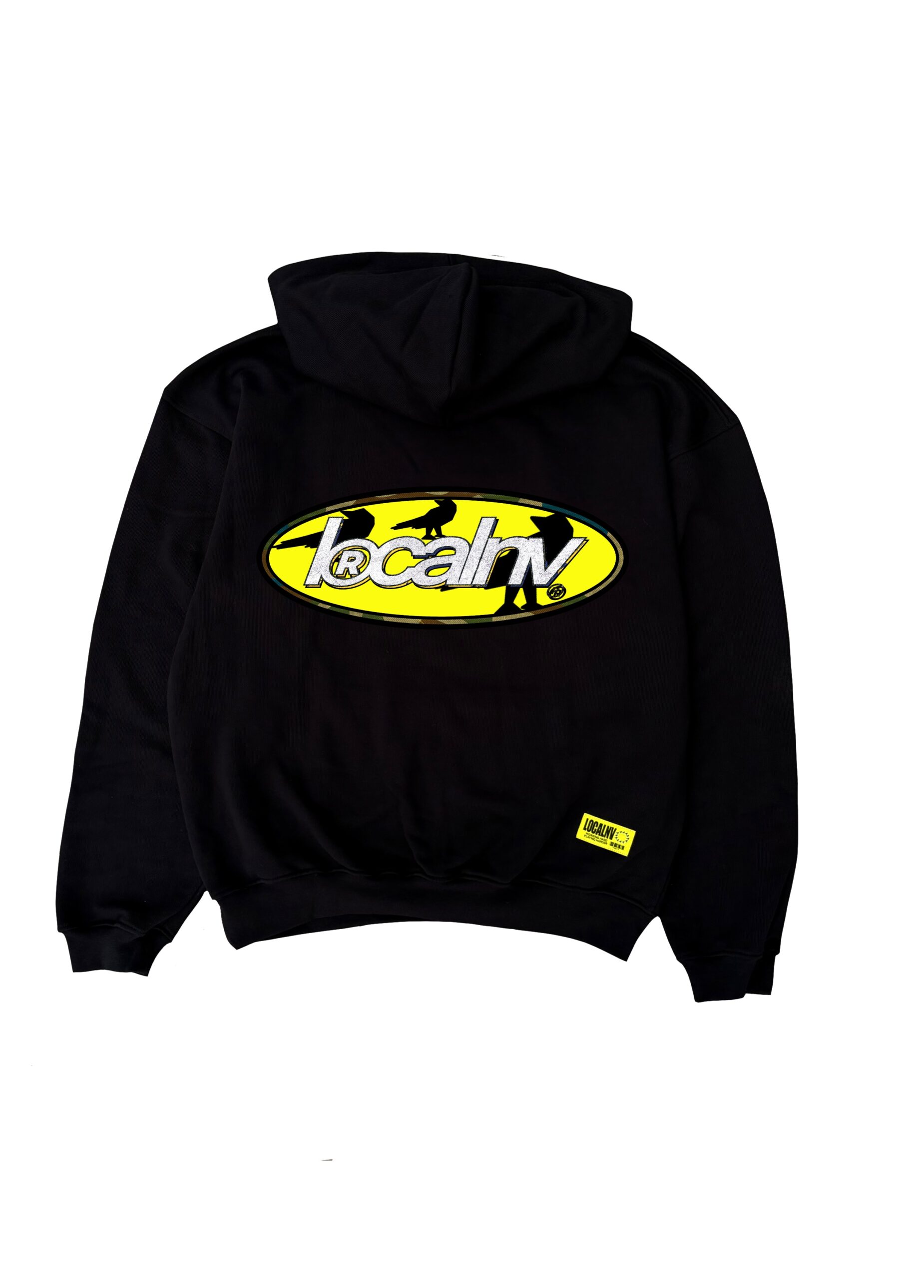 013DROP RAVEN LOGO SUDADERA NEGRA