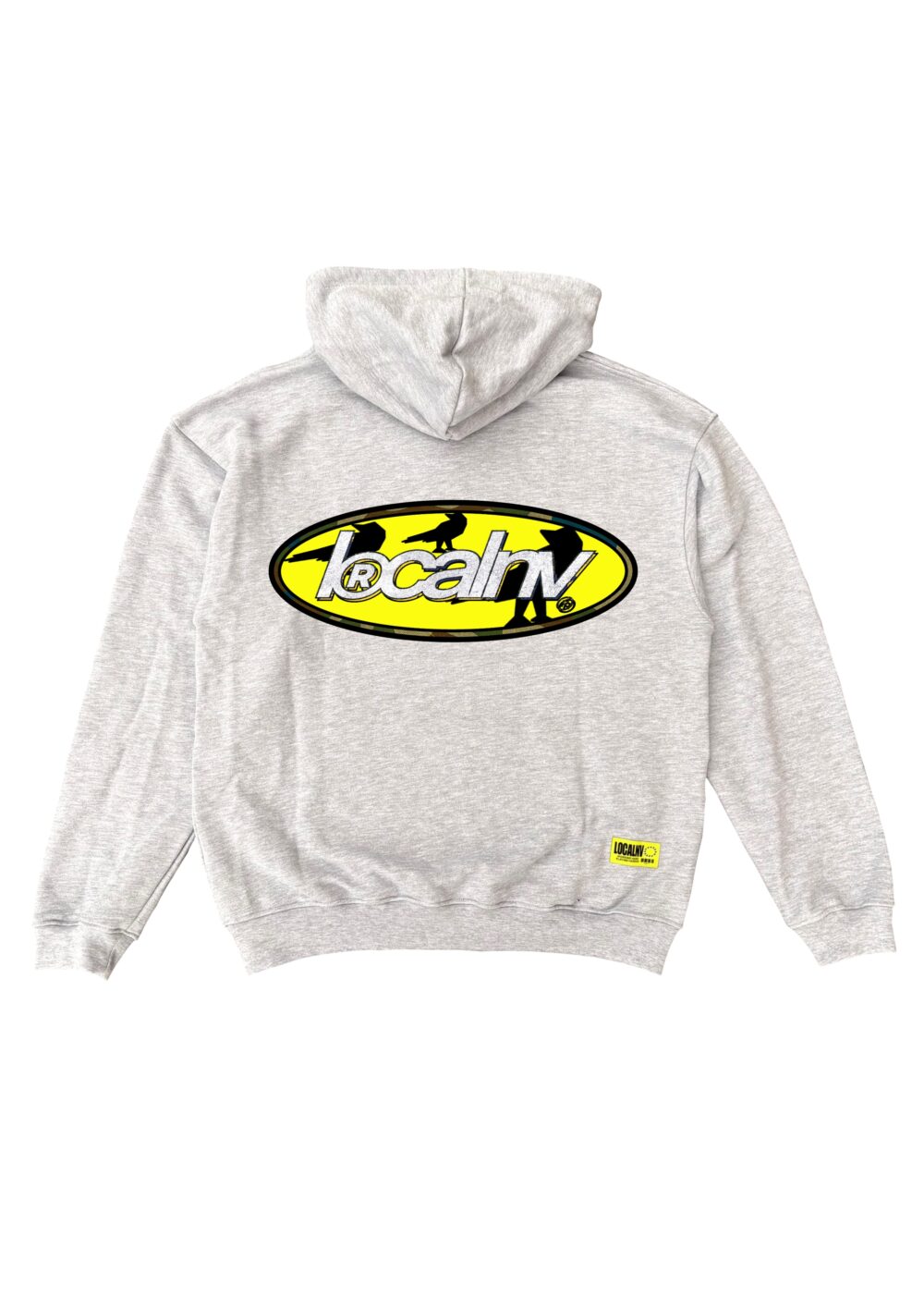 013DROP RAVEN LOGO SUDADERA GRIS