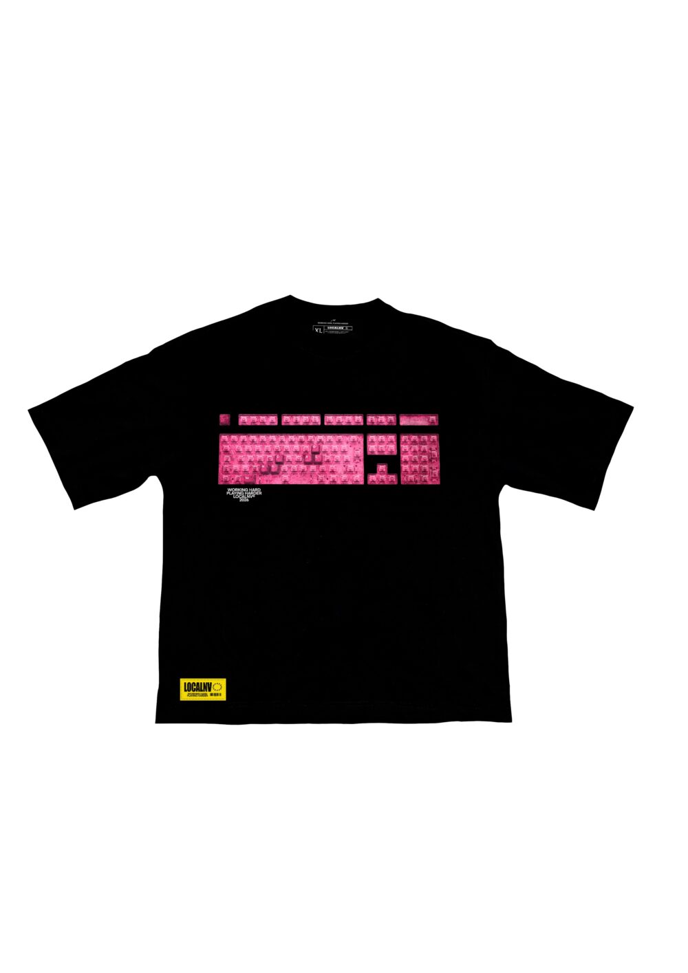 013DROP IBM KEYBOARD CAMISETA NEGRA