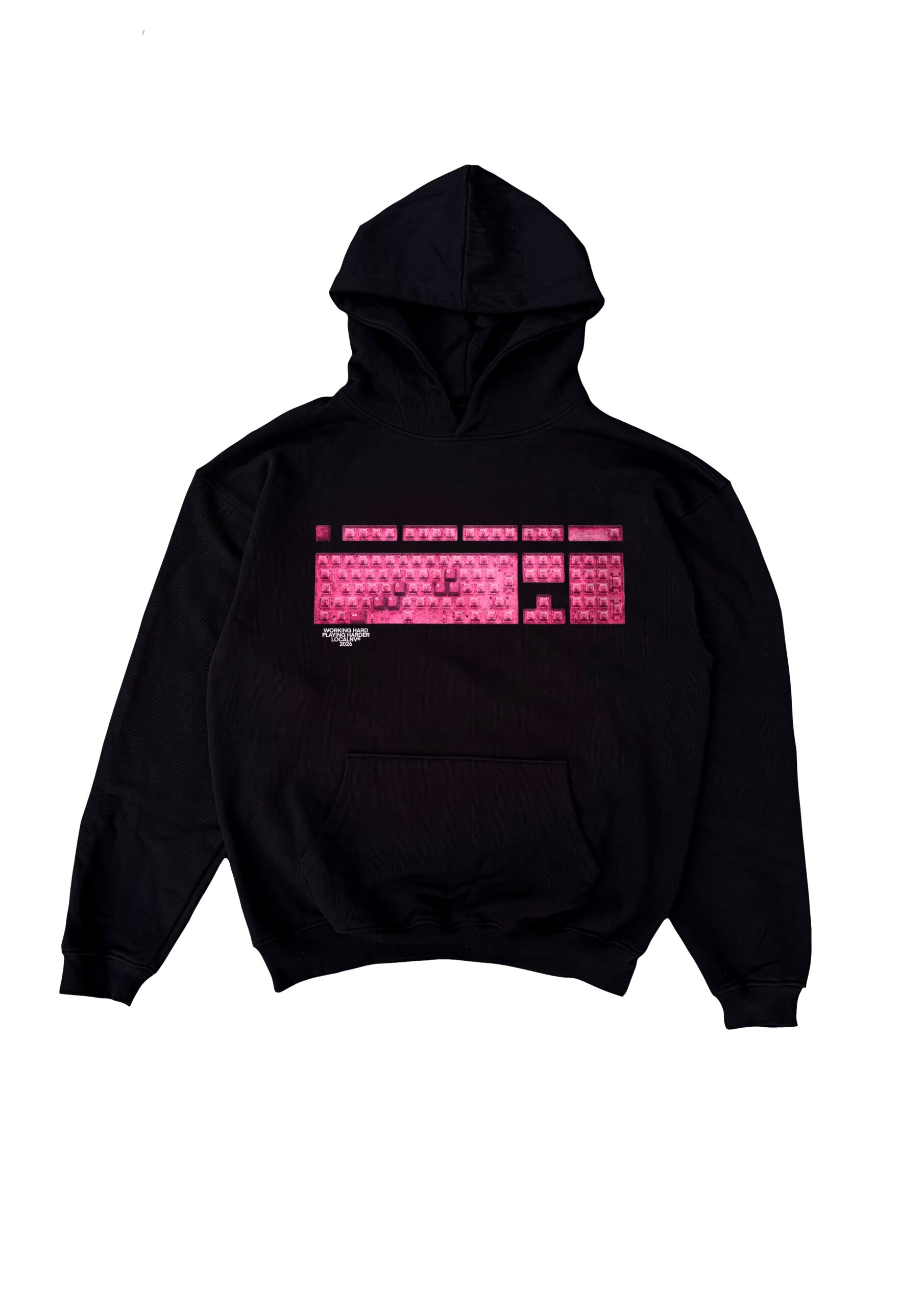 013DROP IBM Keyboard Sudadera Negra, LOCALNV