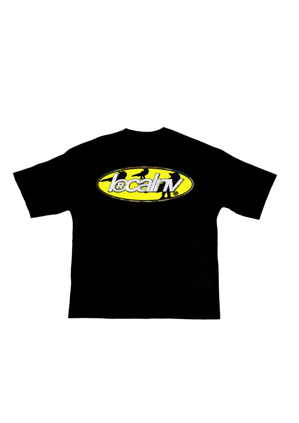 013DROP RAVEN LOGO CAMISETA NEGRA