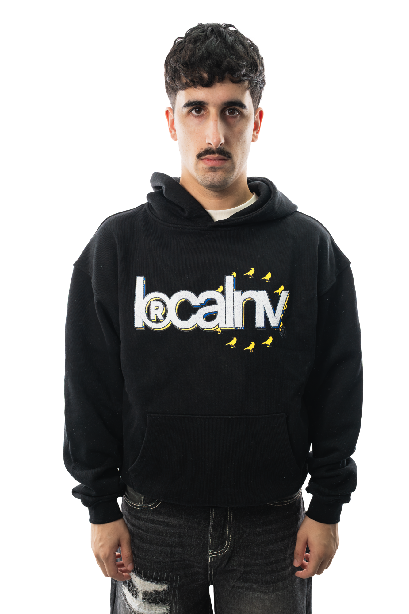 013DROP WORDMARK SUDADERA NEGRA - Imagen 3