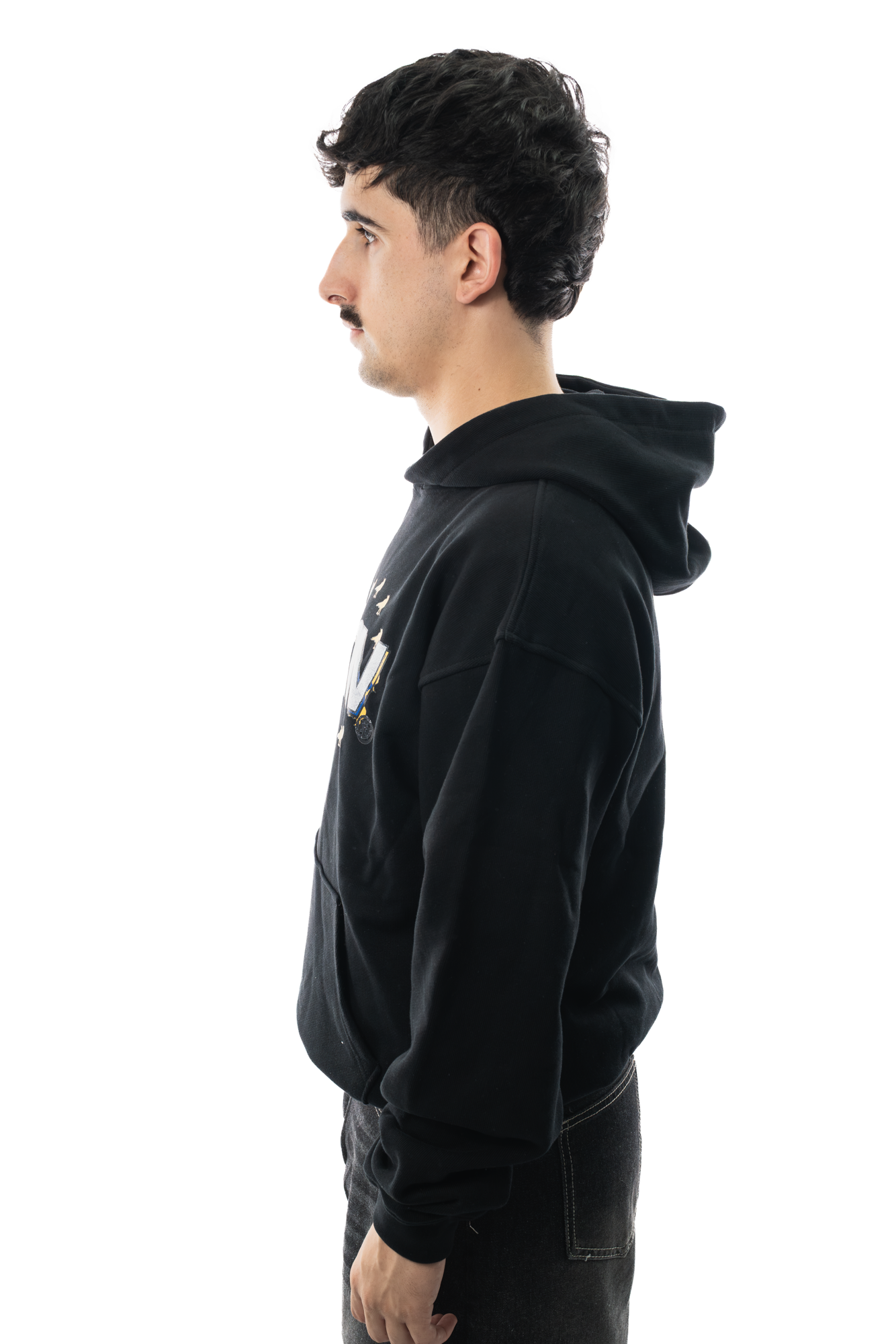 013DROP WORDMARK SUDADERA NEGRA - Imagen 6