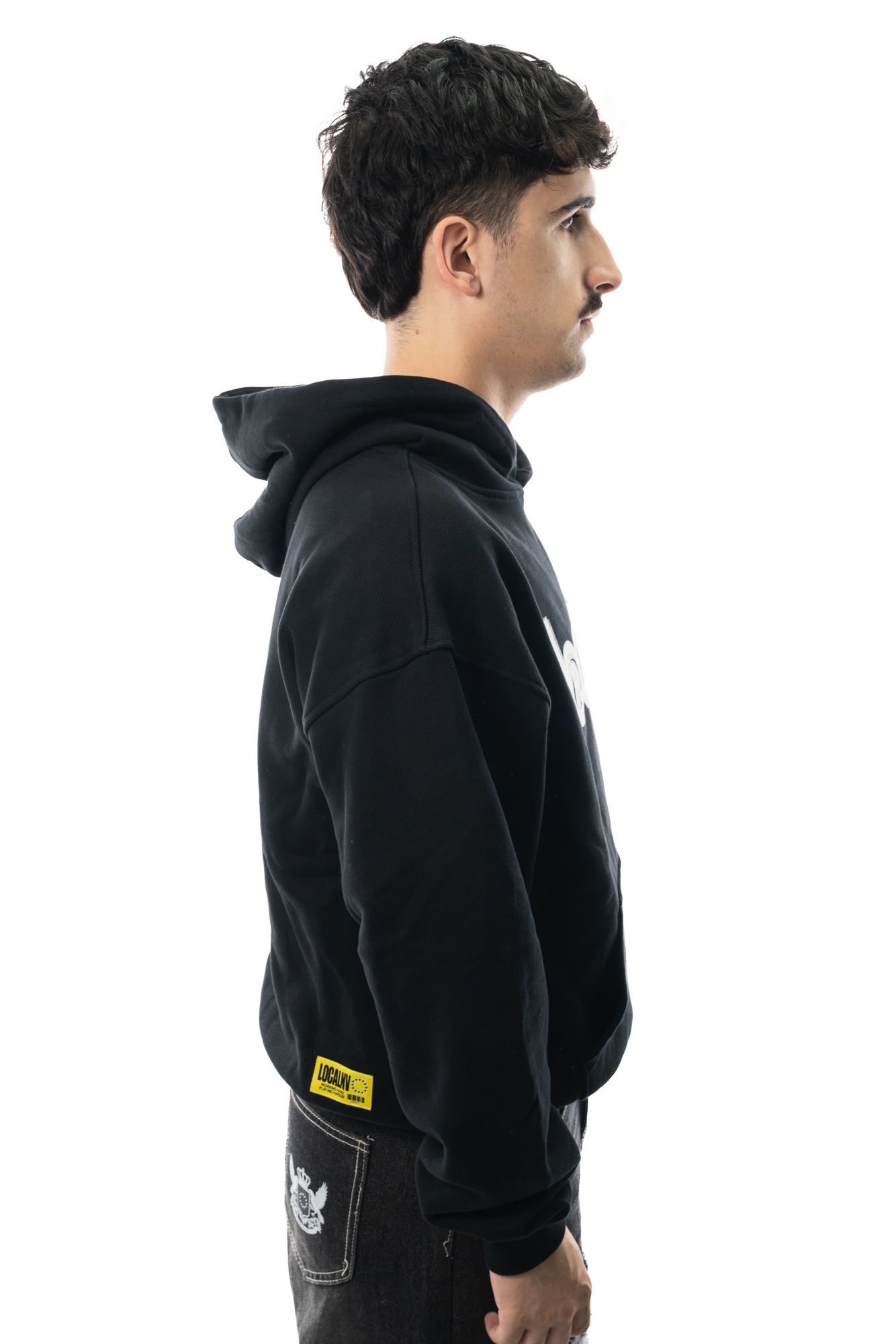013DROP WORDMARK SUDADERA NEGRA - Imagen 5