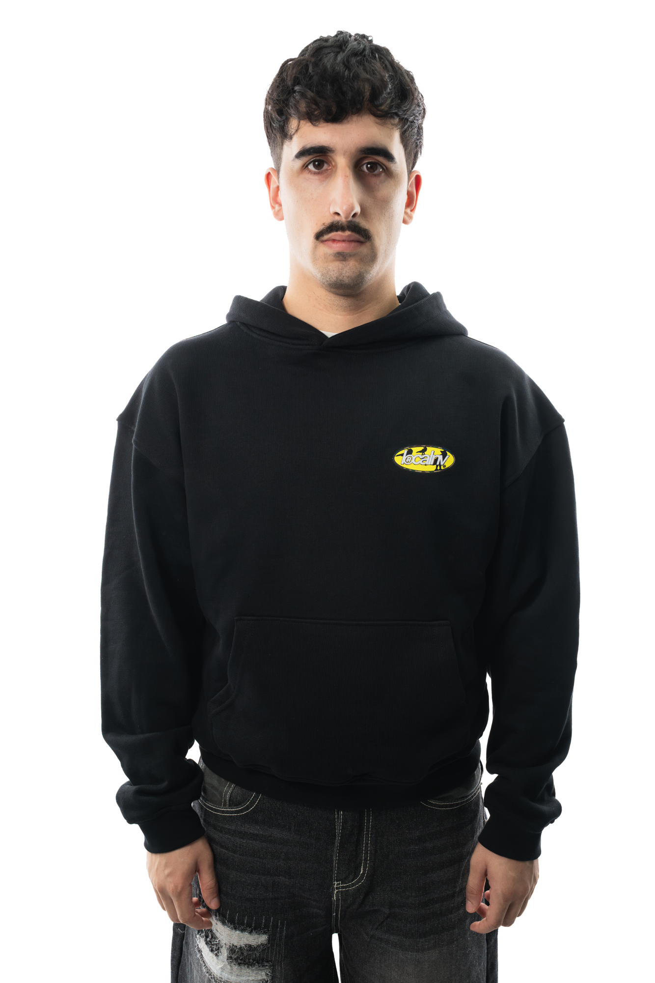 013DROP RAVEN LOGO SUDADERA NEGRA - Imagen 4