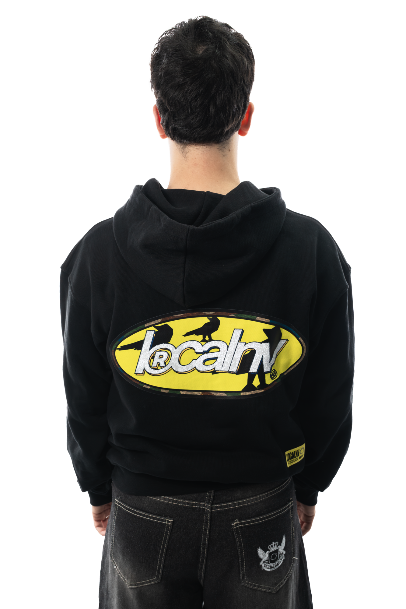 013DROP RAVEN LOGO SUDADERA NEGRA - Imagen 3