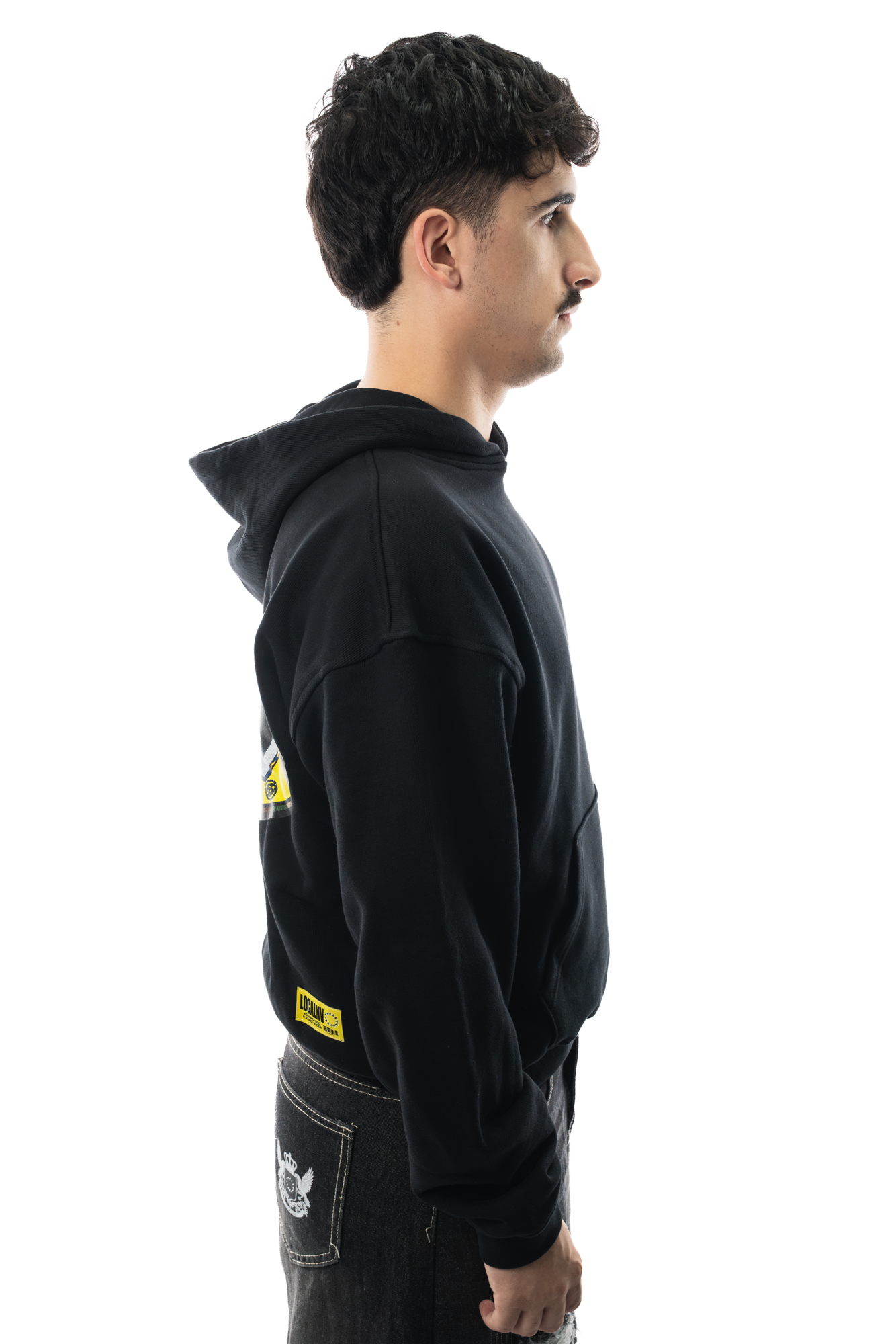 013DROP RAVEN LOGO SUDADERA NEGRA - Imagen 5