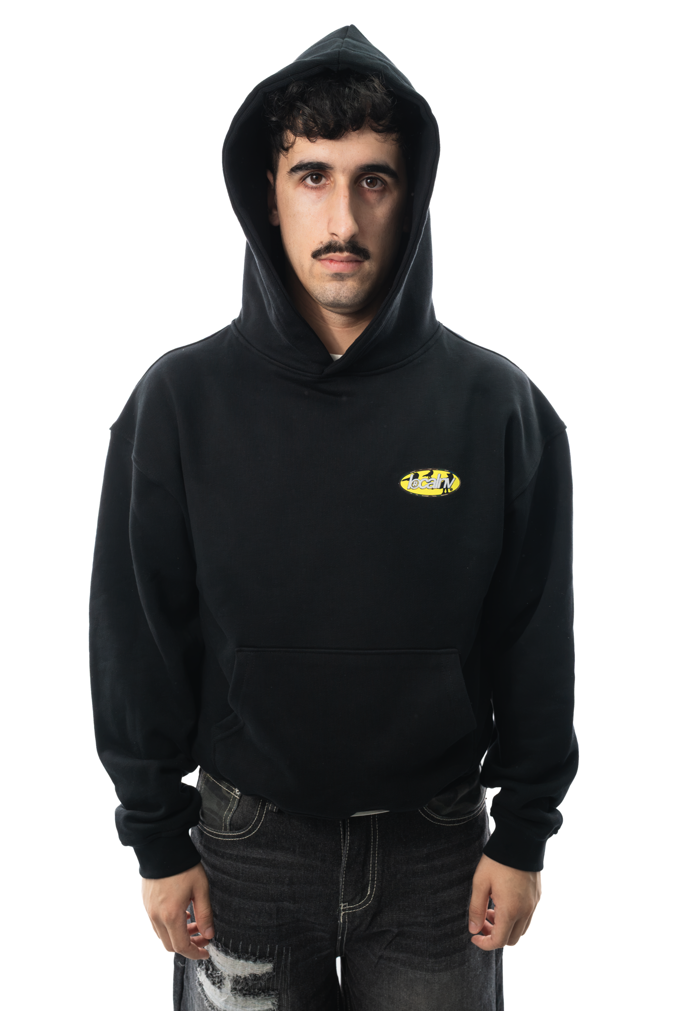 013DROP RAVEN LOGO SUDADERA NEGRA - Imagen 7