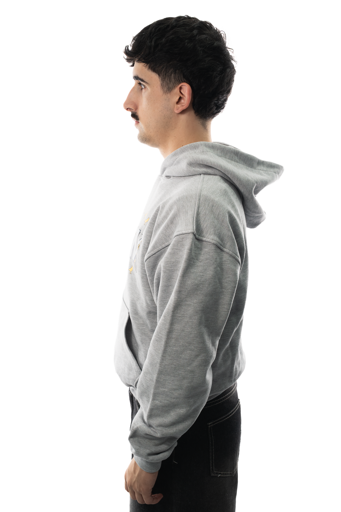 013DROP WORDMARK SUDADERA GRIS - Imagen 6