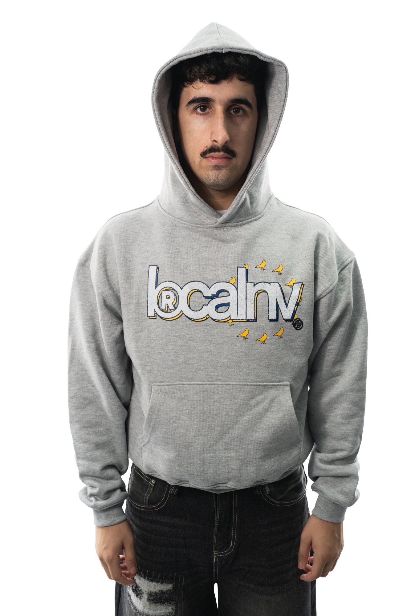 013DROP WORDMARK SUDADERA GRIS - Imagen 7